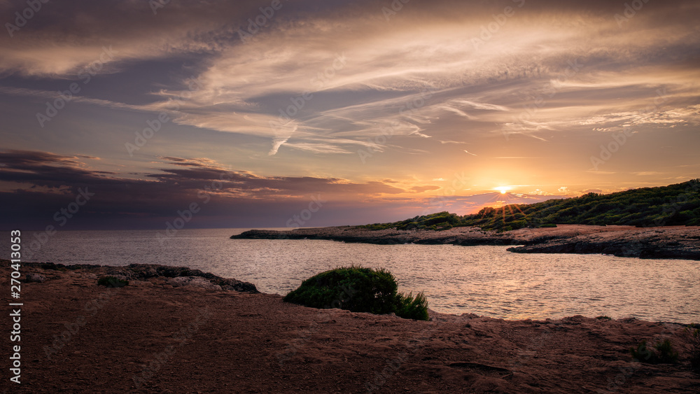 sunset sea inlet sundown clouds sunset sea inlet sundown clouds