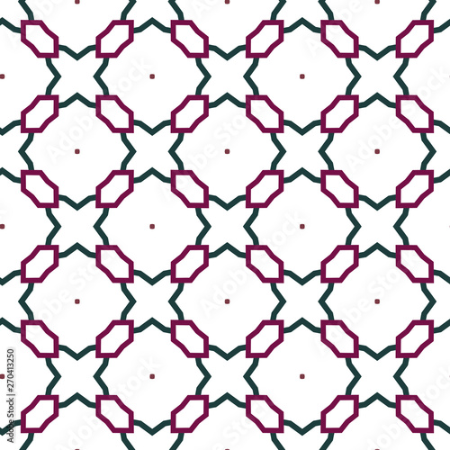 Seamless geometric ornamental vector pattern