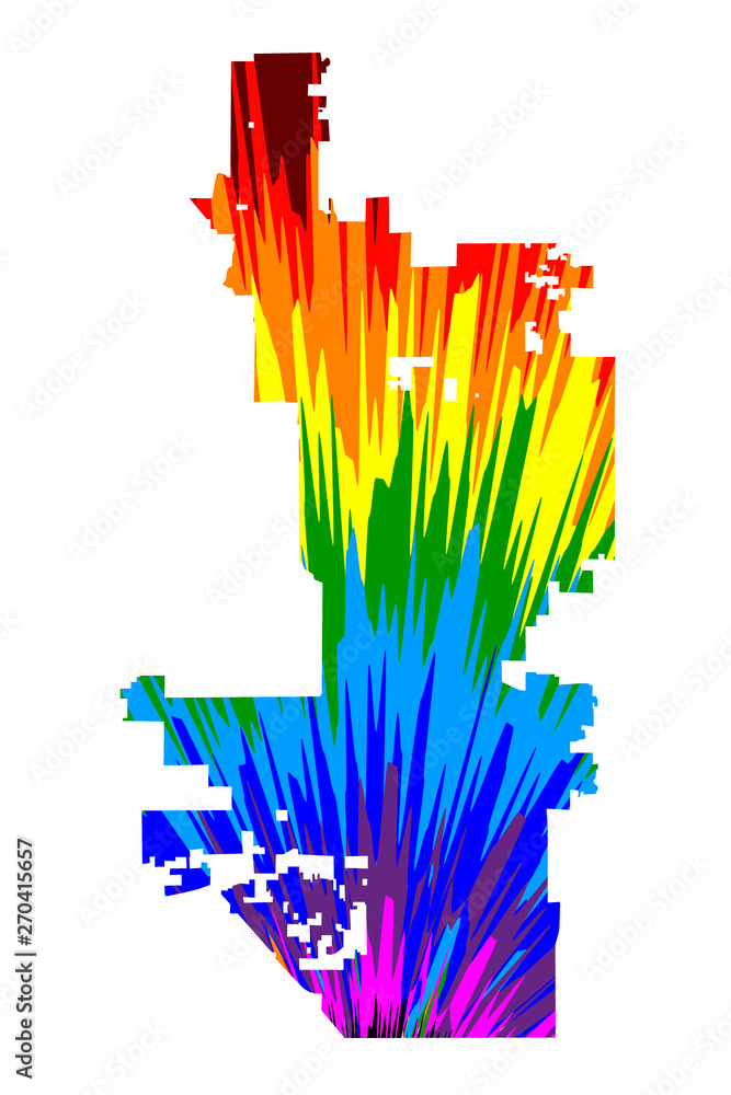 Phoenix city (United States of America, USA, U.S., US, United States cities, usa city) - map is designed rainbow abstract colorful pattern, City of Phoenix map made of color explosion, Phoenix city (United States of America, USA, U.S., US, United States cities, usa city) - map is designed rainbow abstract colorful pattern, City of Phoenix map made of color explosion,