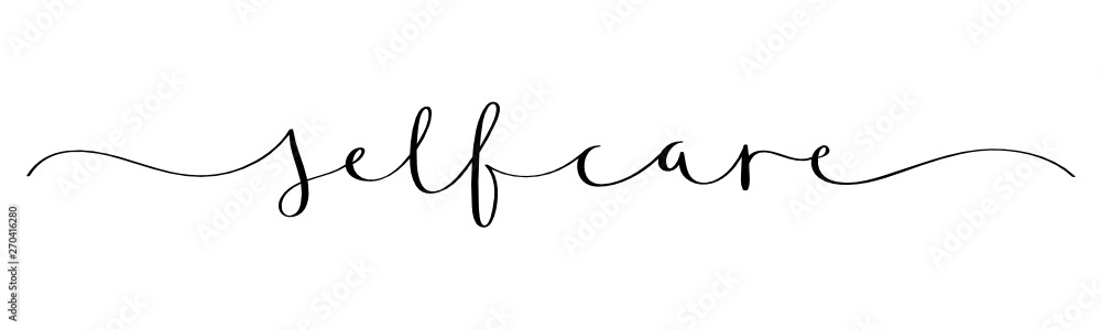 SELF-CARE vector brush calligraphy banner SELF-CARE vector brush calligraphy banner