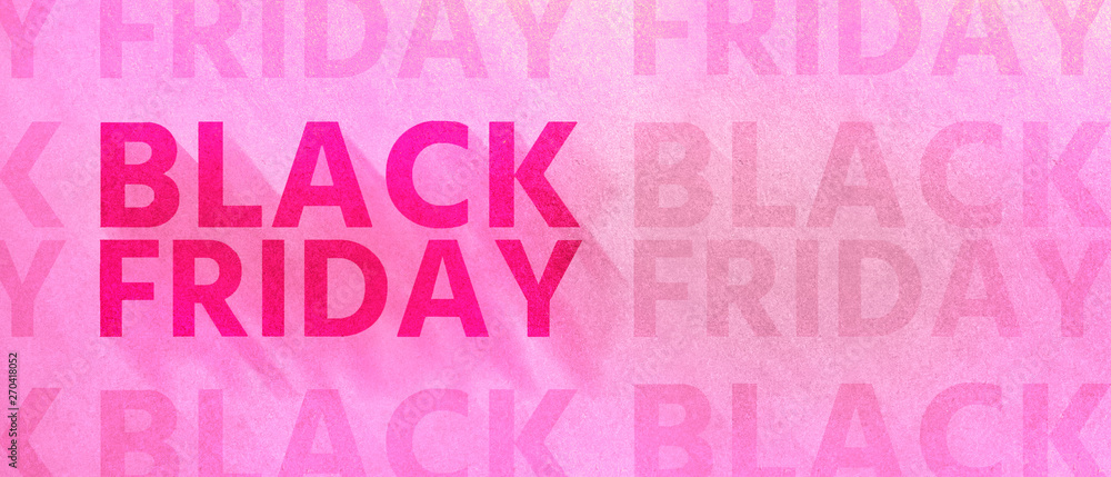 Restrained elegance banner for sales on Black Friday. Rectangular banner. Sale poster of black friday. Design home page sliders for black friday sales on red background. 3D