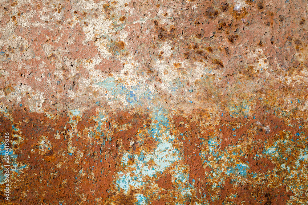 Iron rusty background. Space for design.Texture empty surface.