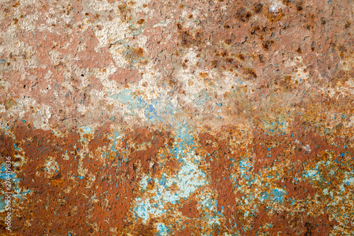 Iron rusty background. Space for design.Texture empty surface.