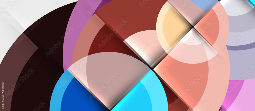 Geometric design abstract background - circles Geometric design abstract background - circles