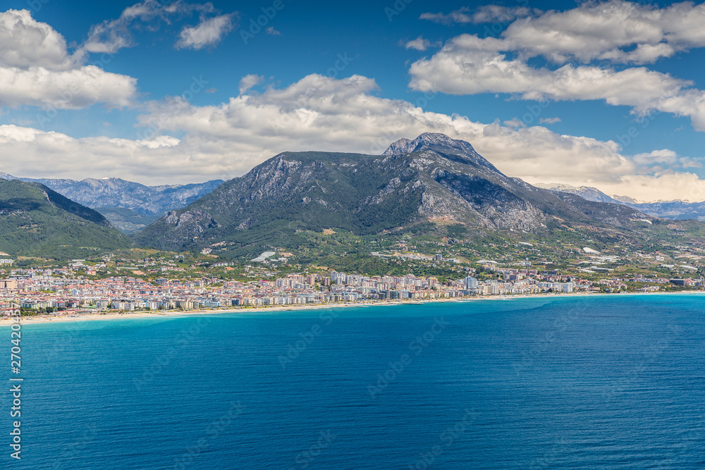 Naklejka premium Aerial View of Alanya in Turkey