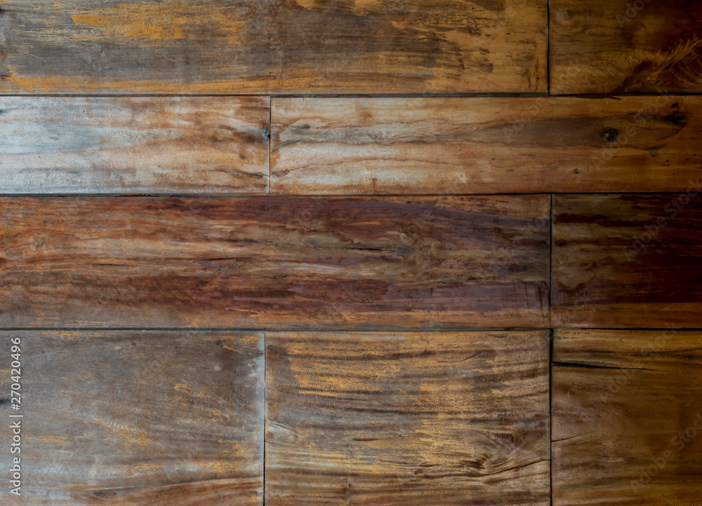 Fototapeta premium Brown Wooden panel with beautiful patterns