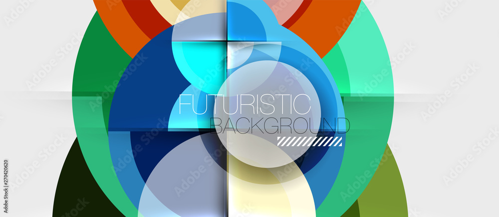 Geometric design abstract background - circles Geometric design abstract background - circles