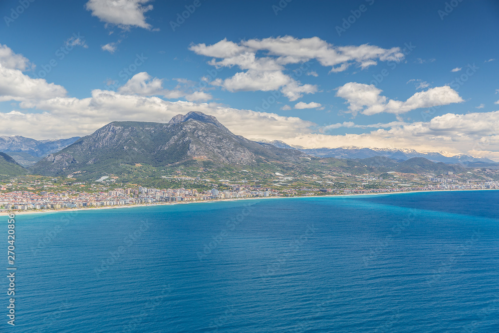 Aerial View of Alanya in Turkey