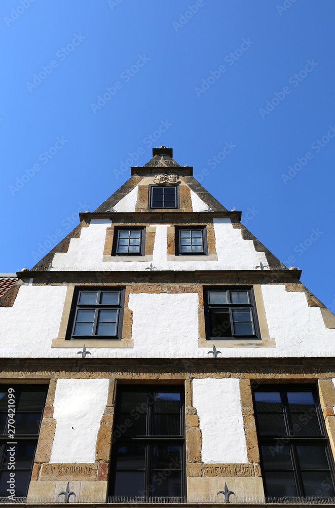 Details of Old Historic Building in Bielefeld,Germany