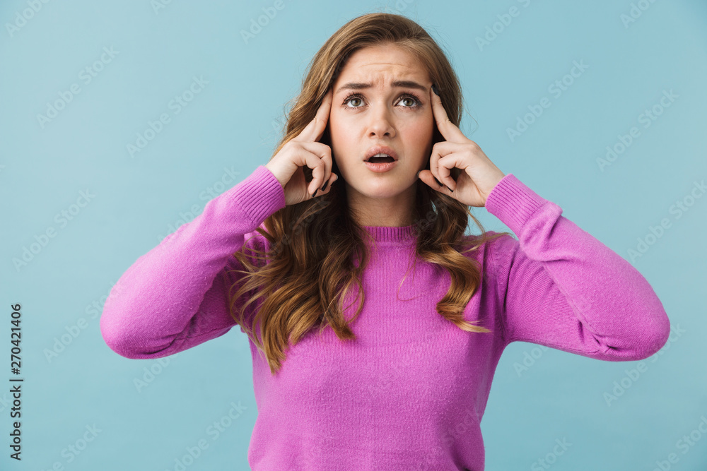 Beautiful young girl wearing casual clothes standing Beautiful young girl wearing casual clothes standing