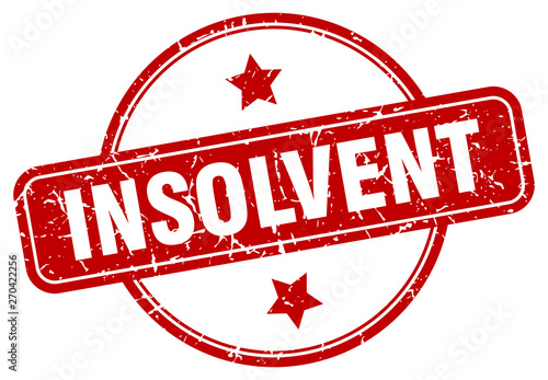 insolvent sign