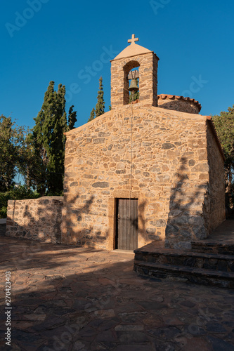 facade of a beautiful Church in Greece