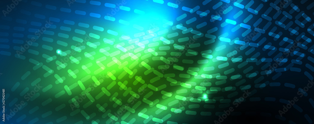 Smooth wave lines on blue neon color light background. Glowing abstract wave on dark, shiny motion, magic space light Smooth wave lines on blue neon color light background. Glowing abstract wave on dark, shiny motion, magic space light
