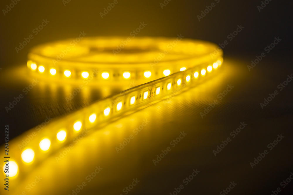 LED strip warm light.lighting for home and offices.artificial soft  light