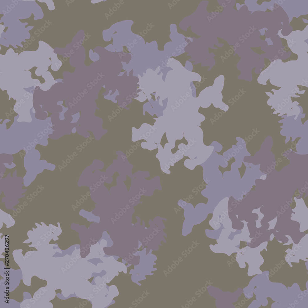 Urban UFO camouflage of various shades of grey, green, violet and pink colors Urban UFO camouflage of various shades of grey, green, violet and pink colors