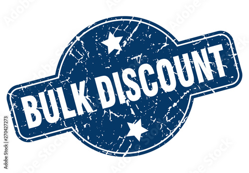 bulk discount sign