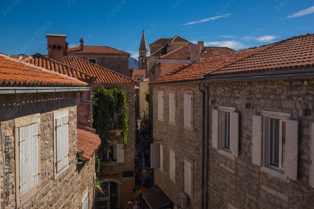 Old town in Budva, Montenegro