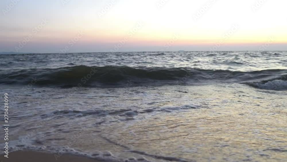 View of sea beach at thailand on sunset