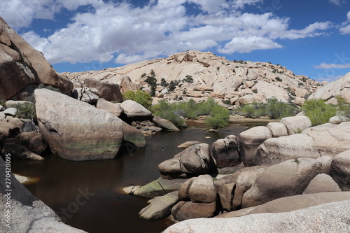 Paysage Barker Dam, Joshua tree National Park photo