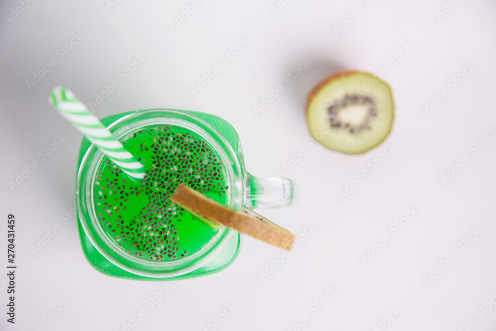 kiwi juice with chia seeds kiwi juice with chia seeds
