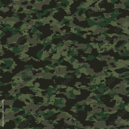 Colorful camouflage seamless pattern. Abstract vector military background.