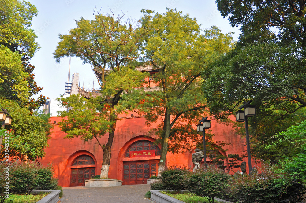 Nanjing Drum tower was built in Ming Dynasty for the purpose of announcing the time, Nanjing, Jiangsu Province, China. (translation in image: Drum Tower)