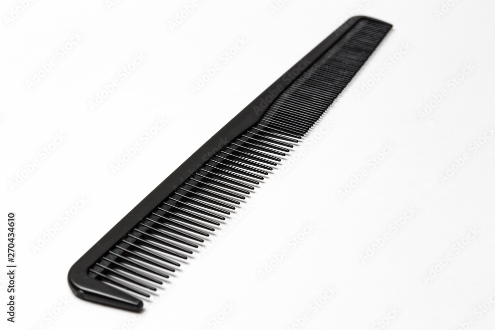 black comb isolated on white background black comb isolated on white background