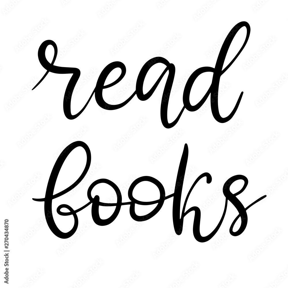 Black and white lettering vector illustration Black and white lettering vector illustration
