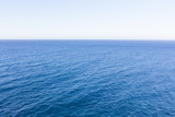 Blue sea and day horizon, empty nobody.