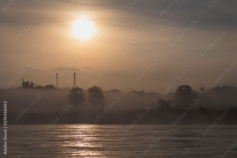 Mekong river from Chiang khong, Thailand, in the morning. Mekong river from Chiang khong, Thailand, in the morning.