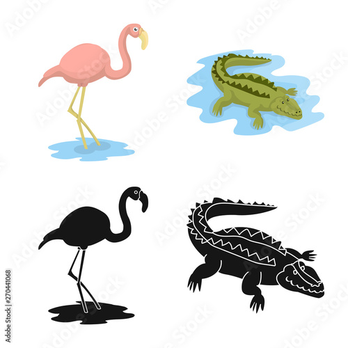 Vector illustration of nature  and fun  symbol. Collection of nature  and entertainment vector icon for stock.