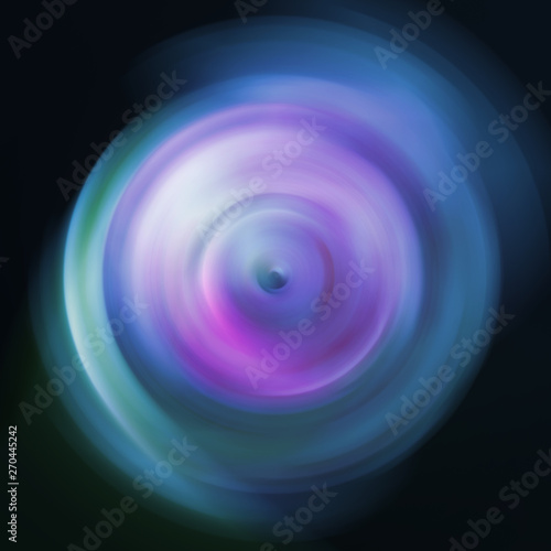 Abstract digital image of a vortex of light, reflection and lens flare.