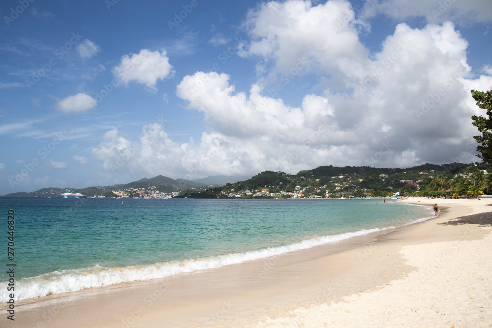Grand Anse beach Grenada Caribbean sea