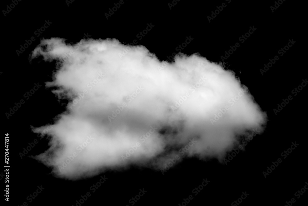 White cloud, Fluffy texture , Abstract, isolated on black background White cloud, Fluffy texture , Abstract, isolated on black background