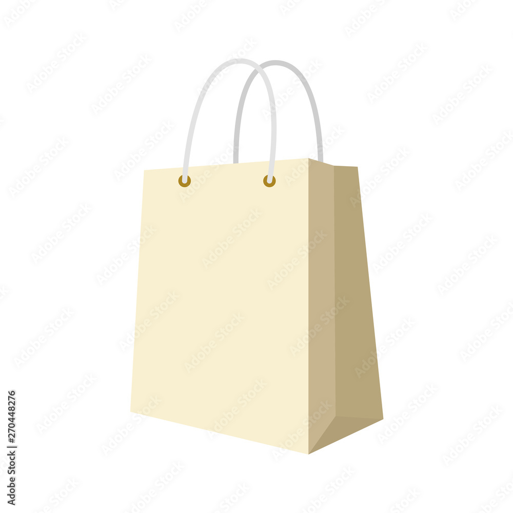 Shopping Bag Design Background. Vector isolated Illustration on white background Shopping Bag Design Background. Vector isolated Illustration on white background