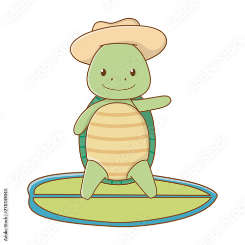 cute animal enjoying summer vacations