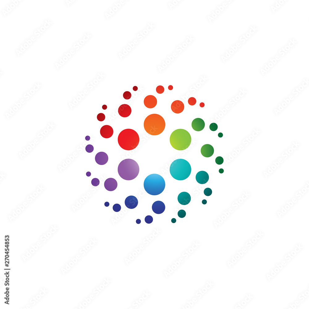 Colorfull Circle Logo template Colorfull Circle Logo template