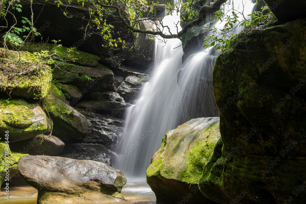 Fototapeta premium Rainbow Falls in Dismal's Canyon, Alabama