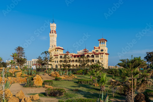 Day shot of the Royal palace at Montaza public park, Alexandria, Egypt