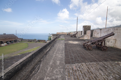 Fort Charlotte is a British-colonial era fort, built on a hill over-looking the harbour of Kingstown, Saint Vincent © ANADEL