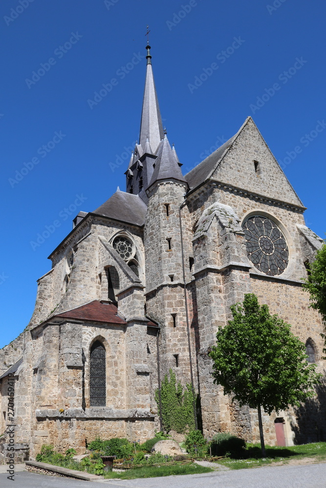 Champagne-Ardennes - Marne - Orbais-l'Abbaye - L'Abbaye et sa rosace