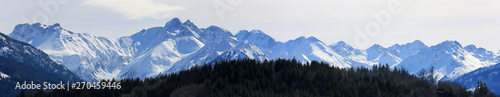 Allgäu - Bergkette - Alpen - Panorama - Schnee