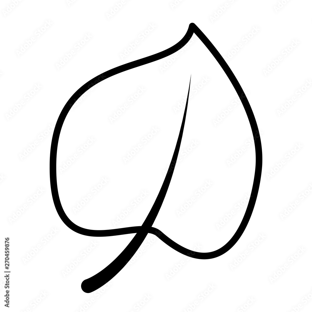 leaf botanical foliage icon linear leaf botanical foliage icon linear