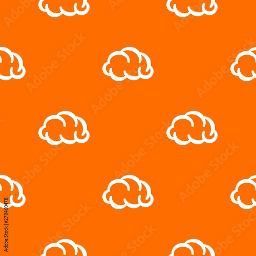 Communication cloud pattern vector orange for any web design best