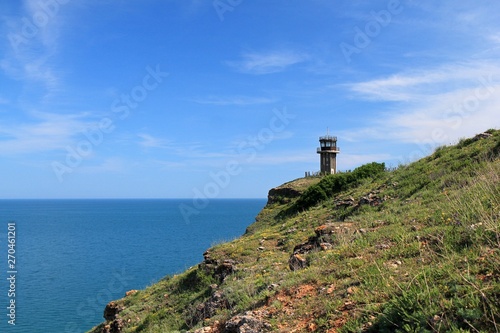 Lighthouse on the mountain near Bolata beach (Bulgaria) © dinar12