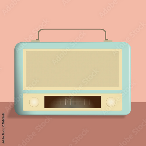 Vintage Flat Radio