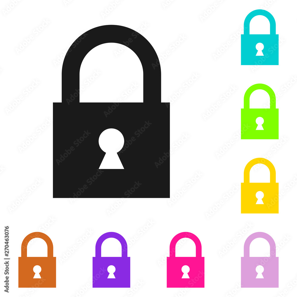 Lock icon. Encryption icon. Lock Icon in trendy flat style isolated on white background. Security symbol for web design Lock icon. Encryption icon. Lock Icon in trendy flat style isolated on white background. Security symbol for web design