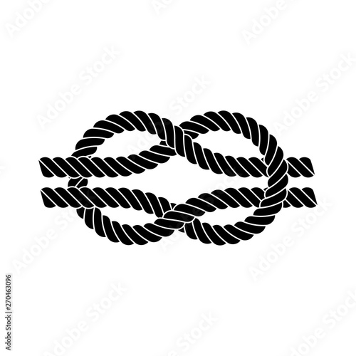 Square Knot Black