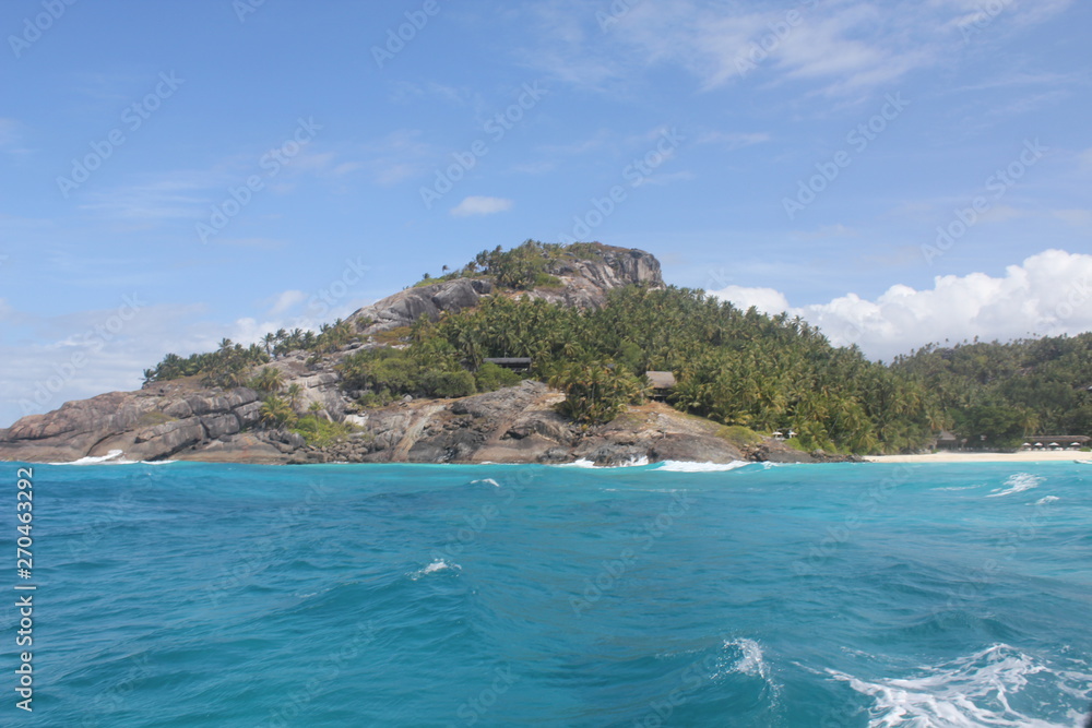 Fototapeta premium seychelles ocean private island beach
