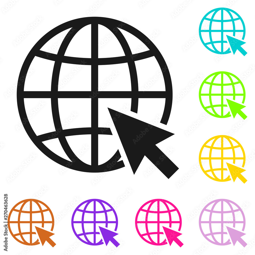 Web icon. Website icon page symbol for your web design. Internet world vector Web icon. Website icon page symbol for your web design. Internet world vector